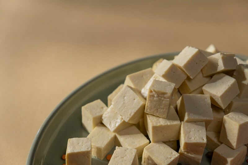 Prepared tofu made of soybeans